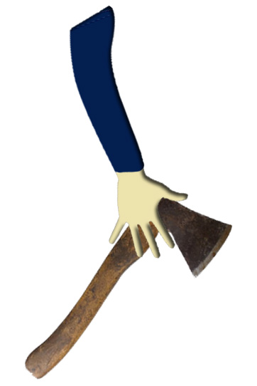 Carrying an axe