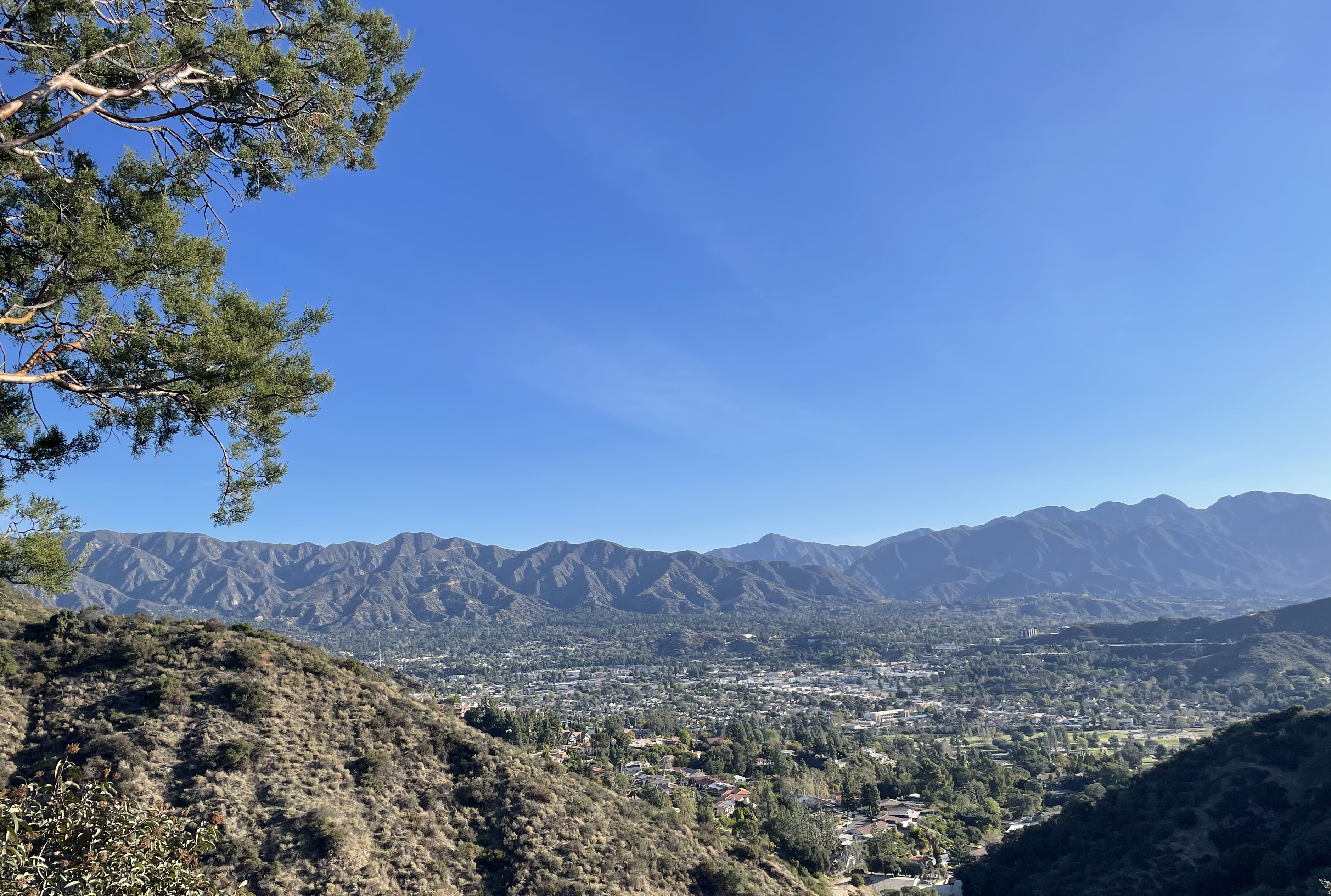 Mountain landscape and with the Beaudry Loop Sign